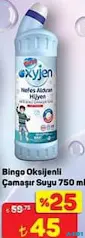 BİNGO OKSİJENLİ ÇAMAŞIR SUYU 750 ML